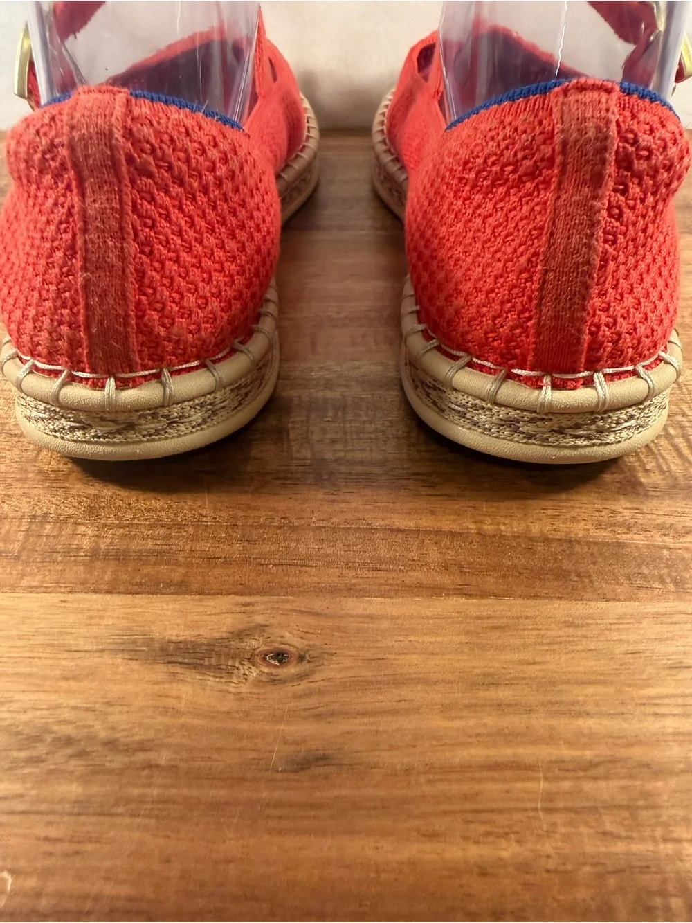 Rothy's Mary Jane Flat with Espadrille Style Sole Red Size 8.5